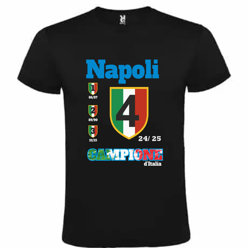 Shirt napoli scudetto - t-, 4